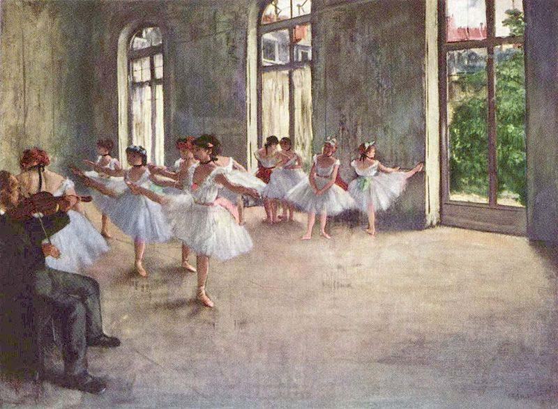 Edgar Degas Ballet Rehearsal Spain oil painting art